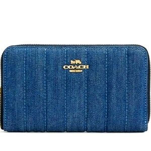 Coach Denim quilted wallet